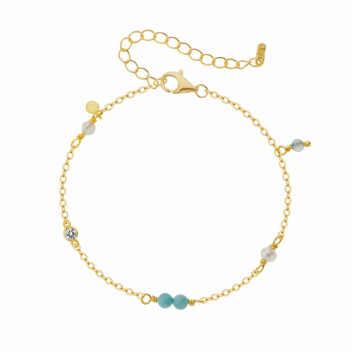Mona-Lisa Armbånd – Forgyldt sølv