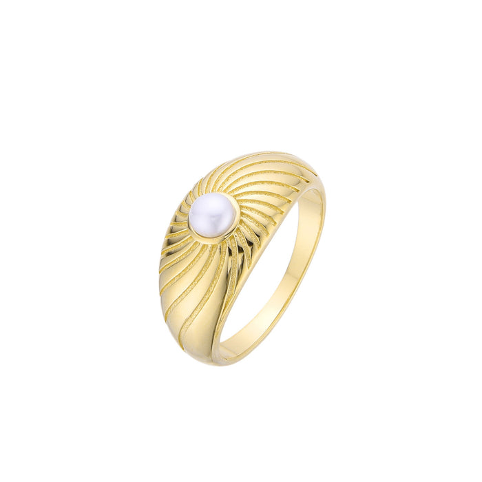 Odine Ring – Forgyldt sølv