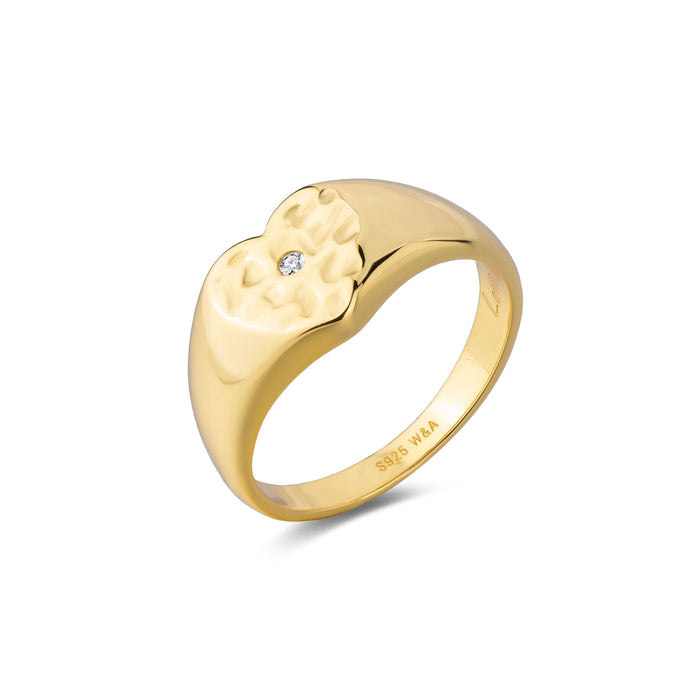 Ullaflora Ring – Forgyldt sølv