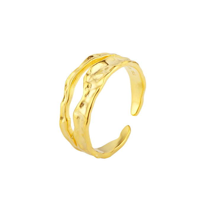 Peonia Ring – Forgyldt sølv